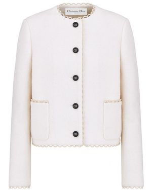 Dior Cropped Jacket - White