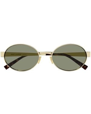 Saint Laurent Oval Frame Sunglasses - Green