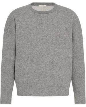 The Row Sedrik Cashmere-Cotton Sweatshirt - Grey