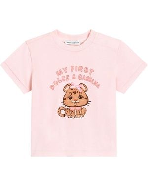 Dolce & Gabbana Cartoon Graphic T-Shirt - Pink