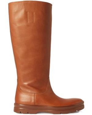 The Row Round Head Boots - Brown