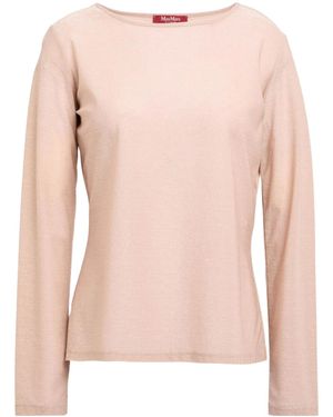 Max Mara Minimalist Solid Color Knit Top - Pink