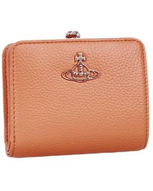 Vivienne Westwood Logo Spherical Decorative Wallet - Orange