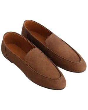AURALEE Horsehide Leather Loafers - Brown