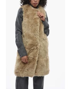 Stella McCartney Sleeveless Coat - Natural