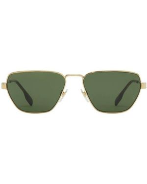 Burberry Icon Geometric-Frame Sunglasses - Green