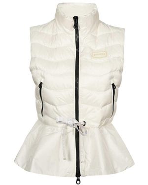 Duvetica Flare-Hem Quilted Jacket - White
