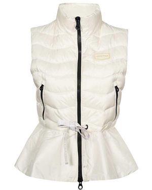 Duvetica Flare-Hem Quilted Jacket - White