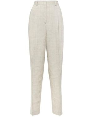 TOTEME Belt Loop Casual Pants - White
