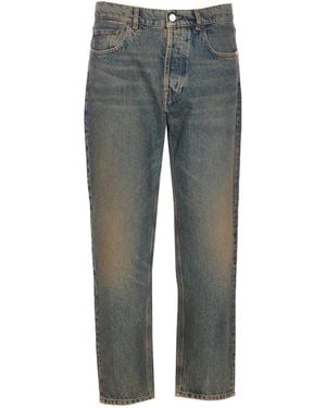 AMISH Jeremiah Mid-Rise Straight-Leg Jeans - Grey