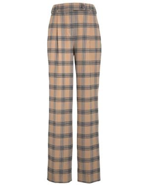 Zimmermann Belt Loop Wool Casual Trousers - Natural