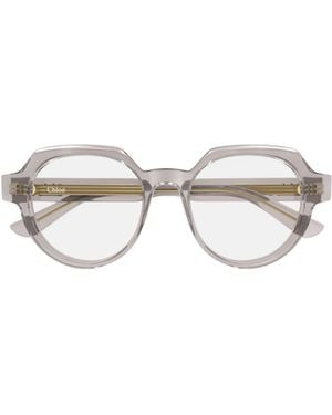 Chloé Chloé Eyewear Geometric Frame Glasses - White