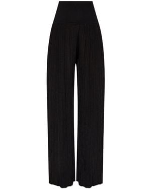 Alaïa Alaïa High Waist Knitted Trousers - Black