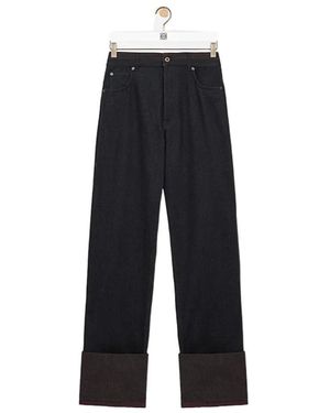 Loewe Turn-Up Jeans - Blue