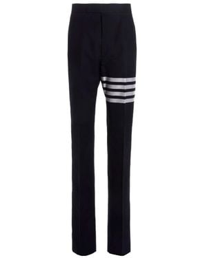 Thom Browne 4-Bar Stripe Tailored Pants - Blue