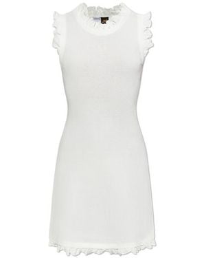 Loewe Paulas Ibiza Ruffled Tank Dress - White