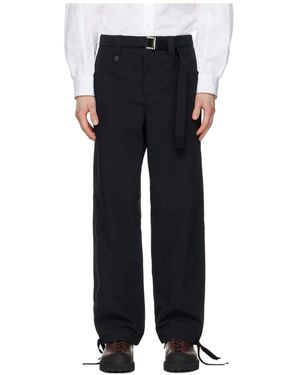 Sacai Belted Trousers - Black