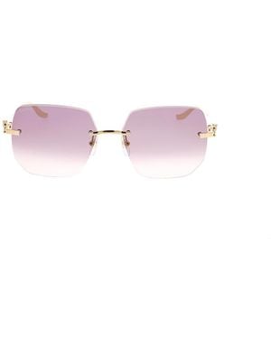 Cartier Rectangular Sunglasses - Pink