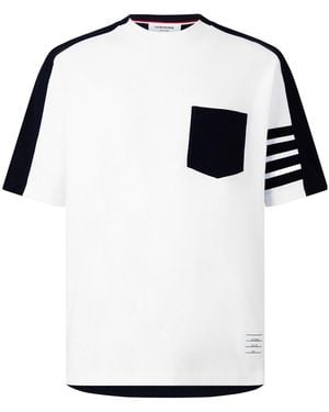 Thom Browne Body With Sleeves Crewneck Tee - White