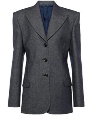 Magda Butrym Wool-Blend Blazer - Blue