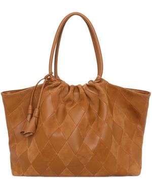 Zimmermann Cloud 91 Patchwork Design Tote Bag - Brown