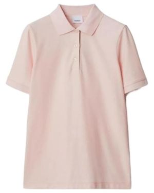 Burberry Short-Sleeved Polo Shirt - Pink
