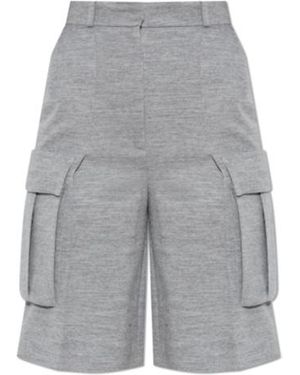 Balmain Cargo-Pocket Shorts - Gray