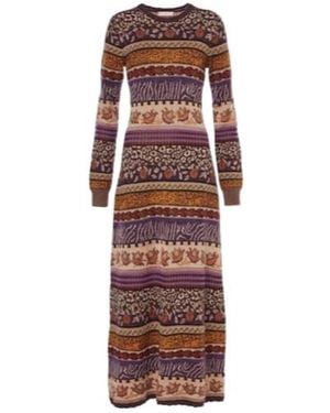 Ulla Johnson Paloma Jacquard Maxi Dress - Red