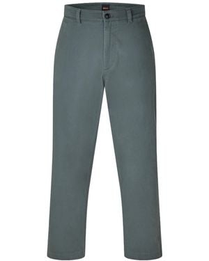 BOSS Straight-Leg Casual Pants - Blue