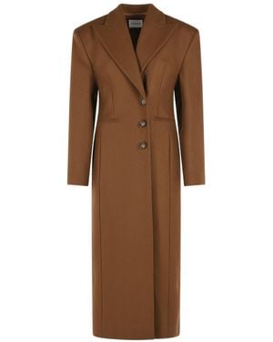ANDAMANE 'Ottavia' Virgin Wool Blend Coat - Brown