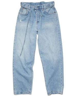 Acne Studios Loose Fit Straight Leg Jeans - Blue