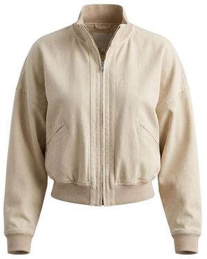 Gucci Silk Poplin Zip Jacket - Natural