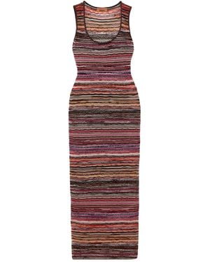 Missoni Striped Dress - Red