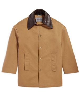 Balenciaga Short Peacoat - Brown