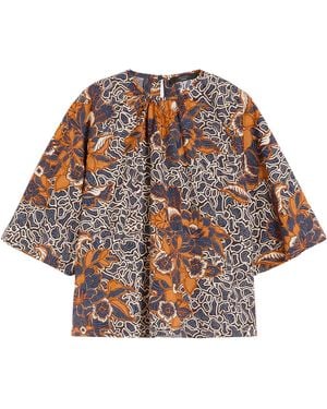 Weekend by Maxmara Printed Cotton Poplin Shirt - Multicolor
