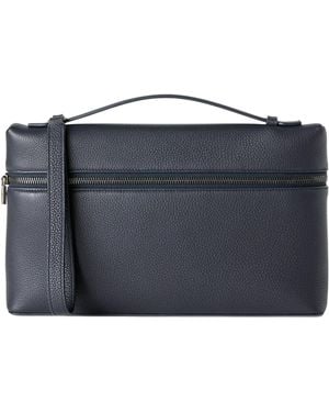 Loro Piana Zippered Clutch - Blue