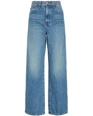 KHAITE Solid-Colour Straight-Leg Jeans - Blue