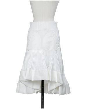 Sacai Nylon Twill Skirt - White