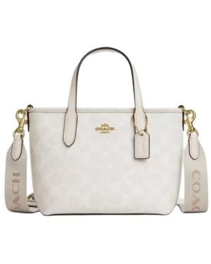 COACH Mini Pattern Shoulder Bag - White