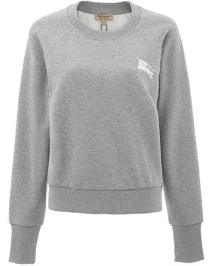 Burberry Round-Neck Jumper - Grey