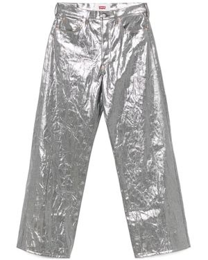 Junya Watanabe X Levis Foiled Print Jeans - Gray