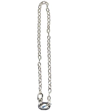 Rabanne Metal Necklace - White