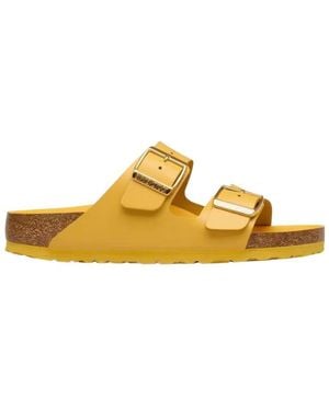 Birkenstock Arizona Buckled Slides - Yellow