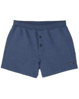 Jacquemus Tricot Button-Front Shorts - Blue