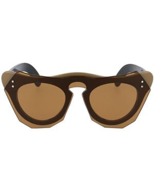 Marni Geometric-Frame Sunglasses - Multicolour