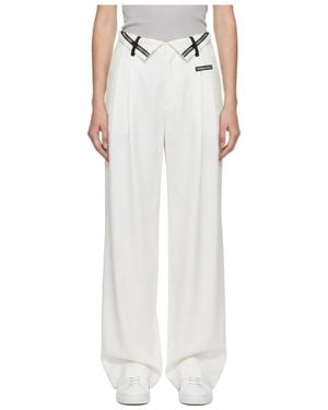 Marissa Chiara Logo Casual Trousers - White