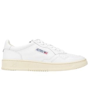 Autry Medalist Perforated Logo Sneakers - White