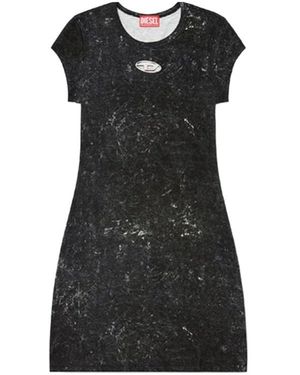 DIESEL Short Sleeve Dress - Black