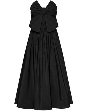 RED Valentino Bow Detailed Strapless - Black