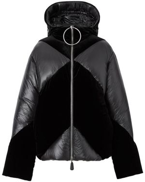Burberry Chevron Puffer Jacket - Black